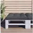 vidaXL Palettenkissen Schwarz 80x80x12cm Stoff (360498)