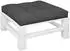 vidaXL Palettenkissen Schwarz 80x80x12cm Stoff (360498)