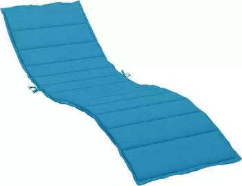 vidaXL Sonnenliegen-Auflage Blau 200x60x3cm Oxford-Gewebe (314207)