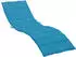 vidaXL Sonnenliegen-Auflage Blau 200x60x3cm Oxford-Gewebe (314207)