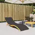 vidaXL Sonnenliegen-Auflage Schwarz 200x50x3cm Oxford-Gewebe (314195)