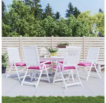 vidaXL Stuhlkissen 6 Stk. Rosa 40x40x7cm Stoff (361503)