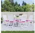 vidaXL Stuhlkissen 6 Stk. Rosa 40x40x7cm Stoff (361503)