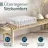 Beautissu Mila Stuhlkissen 50x50x10cm Natur 4tlg