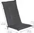Beautissu Loft HL Hochlehner 120x50x6cm Graphitgrau