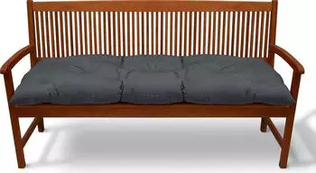 Beautissu Flair BK Bankpolster 180x50x8cm Graphitgrau