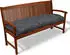 Beautissu Flair BK Bankpolster 180x50x8cm Graphitgrau