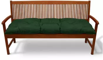Beautissu Flair BR Bankauflage 100x50cm Dunkelgrün