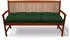Beautissu Flair BR Bankauflage 100x50cm Dunkelgrün