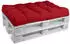 Beautissu ECO Style Palettenkissen Sitz 120x80x15cm Rot + Rücken 1tlg