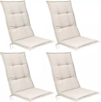 Beautissu Base HL Hochlehner 120x50x6cm Natur 4tlg