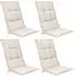 Beautissu Base HL Hochlehner 120x50x6cm Natur 4tlg