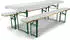 Beautissu Comfort XS Bierbankauflage 50cm Weiß 3tlg