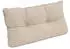 Beautissu Flair Loungekissen Outdoor Rücken 60x40x12cm Natur