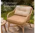 Beautissu Flair Loungekissen Outdoor Rücken 60x40x12cm Natur