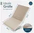Beautissu QD-NL Niederlehner 105x48x5,5cm Beige