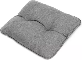 Beautissu Beauflair Loungekissen Outdoor R&uuml;cken 60x40x12cm Hellgrau