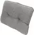 Beautissu Beauflair Loungekissen Outdoor Rücken 60x40x12cm Hellgrau