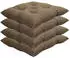 NYVI Stuhlkissen für Gartenstühle 38x38cm 4er Set Beige