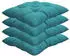 NYVI Stuhlkissen für Gartenstühle 38x38cm 4er Set Türkis
