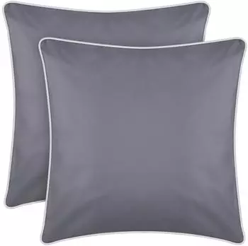 Bestlivings Outdoor Kissen mit Wei&szlig;er Paspel 2er Pack