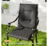 Outsunny Sitzkissen-Set für Draußen Polyester Dunkelgrau 108x50x5cm