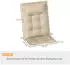 Outsunny Sitzkissen-Set für Draußen Polyester Beige 116x50x5cm