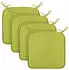 Bestlivings Stuhlkissen Canvas Grün 38x38x2cm 4er Pack