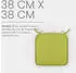 Bestlivings Stuhlkissen Canvas Grün 38x38x2cm 4er Pack