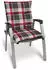 Beautissu 2er Set Sunny RK Niedriglehner Auflagen 100x50cm in Bordeaux Kariert