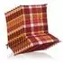 Beautissu 8er Set Sunny RO Niedriglehner Auflagen 100x50cm in Rot Kariert