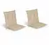 Beautissu 2er Set Niedriglehner Auflage Gartenstuhl Loft NL 100x50x6cm Natur