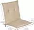 Beautissu 2er Set Niedriglehner Auflage Gartenstuhl Loft NL 100x50x6cm Natur