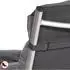Beautissu 2X Auflage Sonnenliege Deckchair Flair RL 190x60x8cm Graphitgrau