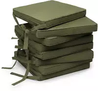 8er Set Loft Sk Stuhlkissen Olivegr&uuml;n, 45x40x5cm