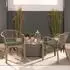 Beautissu 8er Set Loft SK Stuhlkissen 45x40cm mit Bändern Rutschfest Olivgrün
