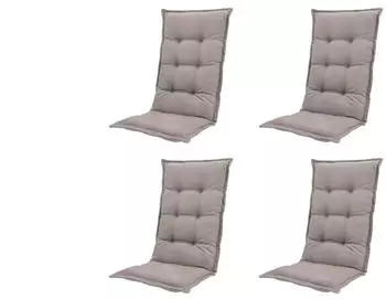 madison Hochlehner-Auflage Basic 123x50cm taupe