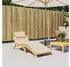 vidaXL Liegestuhlauflage Oxford-Stoff Beige 186x58x4cm