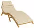 vidaXL Liegestuhlauflage Oxford-Stoff Beige 186x58x4cm