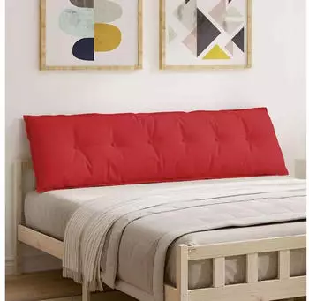 vidaXL R&uuml;ckenkissen Stoff Rot 180x19x50cm