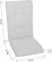 GO-DE COPPI Hochlehner-Stuhlauflage 50x120cm Bouclé-Optik wasserabweisend Beige (25127-01)