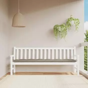 vidaXL Gartenbank-Auflage Taupe 200x50x7cm Oxford-Gewebe (361648)