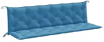 vidaXL Gartenbank-Auflagen 2 Stk. Melange Blau 200x50x7cm Stoff (4002634)