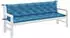 vidaXL Gartenbank-Auflagen 2 Stk. Melange Blau 200x50x7cm Stoff (4002634)