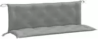 vidaXL Gartenbank-Auflagen 2 Stk. Melange Hellgrau 150x50x7 cm Stoff