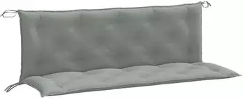 vidaXL Gartenbank-Auflagen 2 Stk. Melange Hellgrau 150x50x7cm Stoff (4002608)