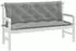vidaXL Gartenbank-Auflagen 2 Stk. Melange Hellgrau 150x50x7cm Stoff (4002608)