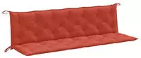 vidaXL Gartenbank-Auflagen 2 Stk. Melange Rot 200x50x7 cm Stoff
