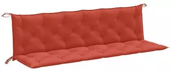 vidaXL Gartenbank-Auflagen 2 Stk. Melange Rot 200x50x7cm Stoff (4002636)