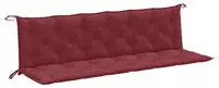 vidaXL Gartenbank-Auflagen 2 Stk. Melange Weinrot 200x50x7 cm Stoff